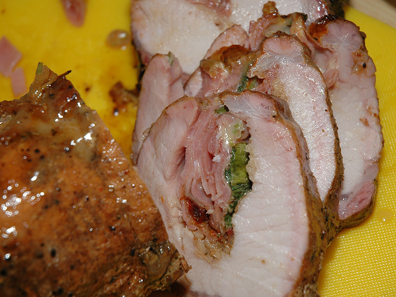 Stuffed pork loin